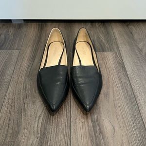 Nine West Womens Leather Abay Loafer Flat, Size 10, Black